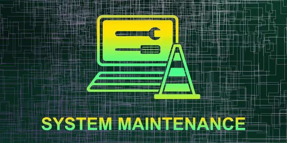 Concept of system maintenance イラスト素材