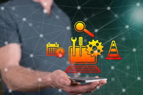 Concept of system maintenance Stock Photos