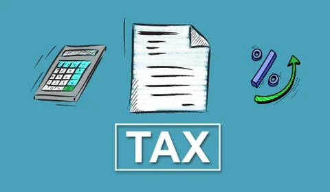 Concept of tax Stock-Illustration