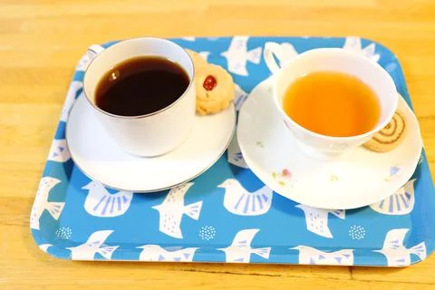 Concept: Tea preparation. Stock Photos