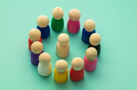 Concept of teamwork and inclusion. Stock Photos