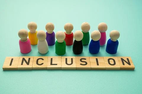 Concept of teamwork and inclusion. Stock Photos