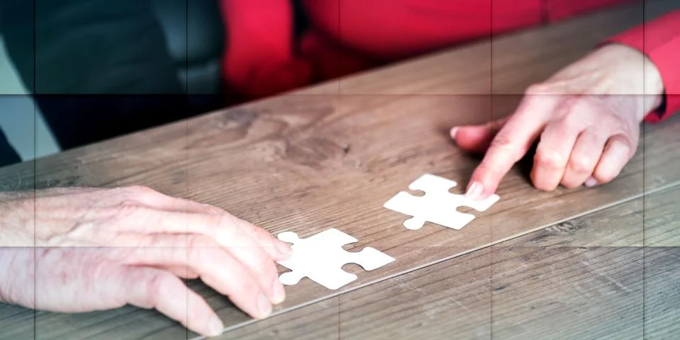Concept of teamwork, geometric pattern Stock Photos