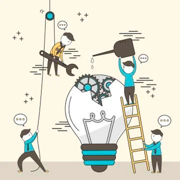 Concept of teamwork 스톡 일러스트