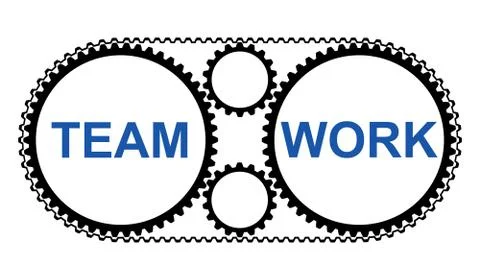 Concept of teamwork Illustrazione stock