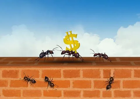 Concept of teamwork Stock Illustration