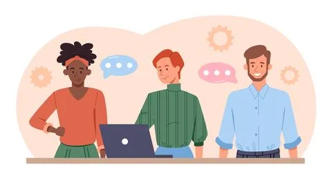 Concept of teamwork Stock Illustration