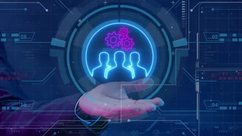 The concept is teamwork or human power. Stock Footage 274140089