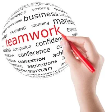 Concept of teamwork Fotos Stock