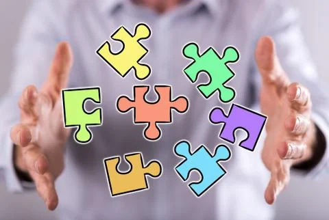 Concept of teamwork 스톡 사진