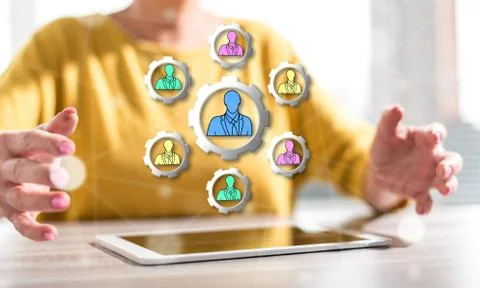 Concept of teamwork Stock-Fotos