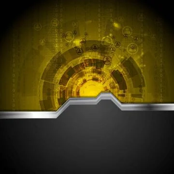 Concept tech background with metal stripe Concept tech background with met... Foto stock