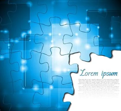 Concept tech background. Puzzle vector design eps 10 Concept tech backgrou... Stock Photos