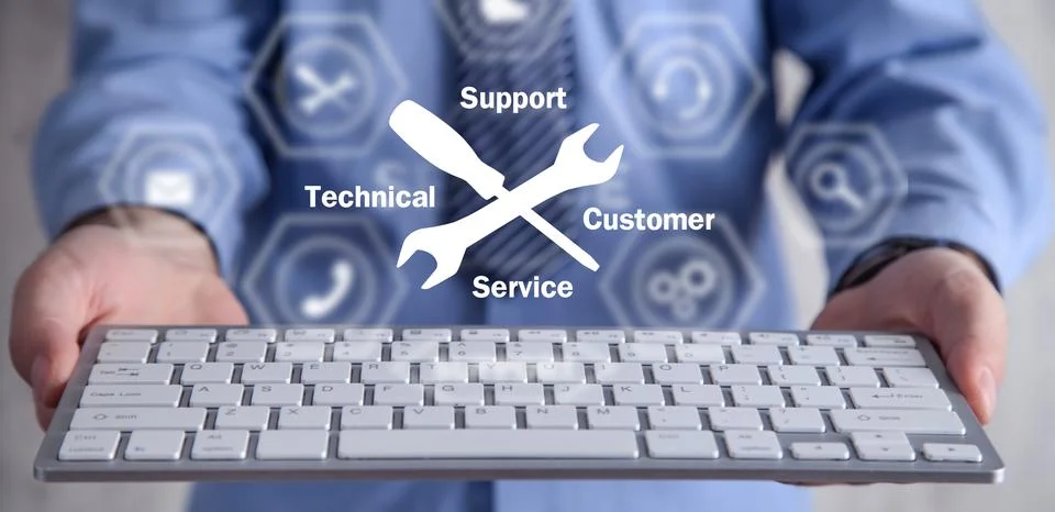 Concept of Technical Support Customer Service Stock Photos