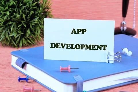 The concept of technology and business development. The APP DEVELOPMENT conce 写真素材