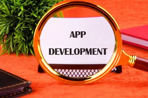The concept of technology and business development. The APP DEVELOPMENT conce 写真素材