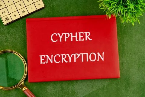 The concept of technology and development. The CYPHER ENCRYPTION concept phra Stock Photos