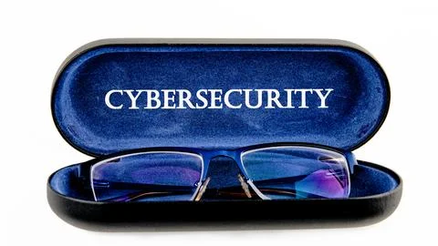 The concept of technology and development. Phrase, words, text CYBERSECURITY  Stock Photos