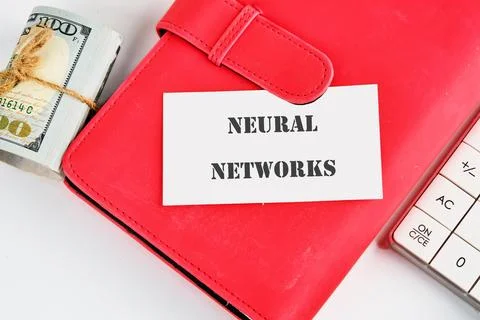 The concept of technology and development. Phrase, words, text NEURAL NETWO.. Foto stock