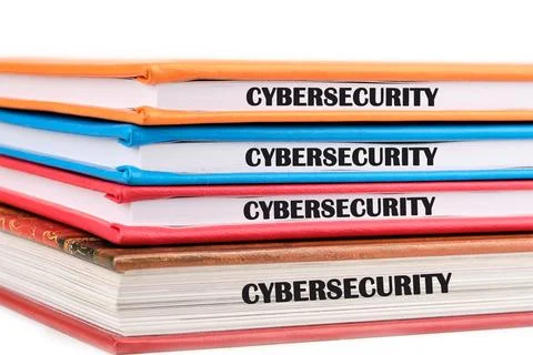 The concept of technology and development. Phrase, words, text CYBERSECURITY  Stock Photos
