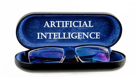 The concept of technology and development. Phrase, word, text ARTIFICIAL INTE Stock Photos