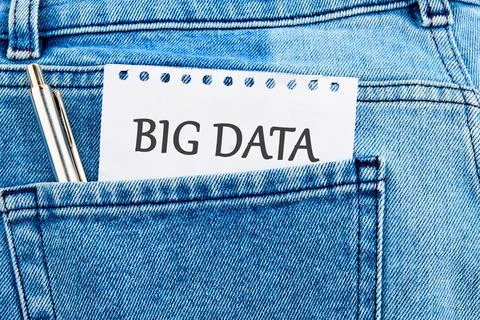 The concept of technology and development. Phrase, words, text BIG DATA API.. Foto stock