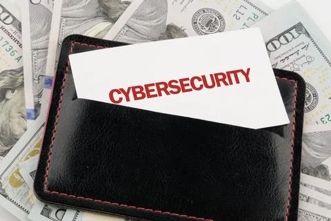 The concept of technology and development. Phrase, words, text CYBERSECURITY  Stock Photos