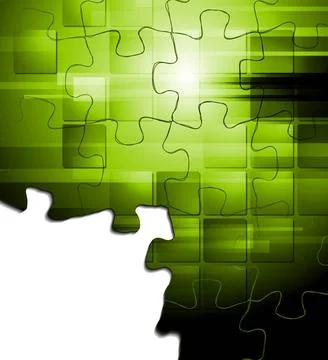 Concept technology background. Puzzle vector design Concept technology bac... Stock Photos