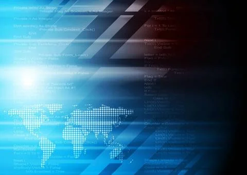 Concept technology design with world map. Vector background eps 10 Concept... Stock Photos