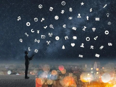 Concept of technology Stock Photos