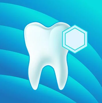 Concept teeth protection. Stock Illustration