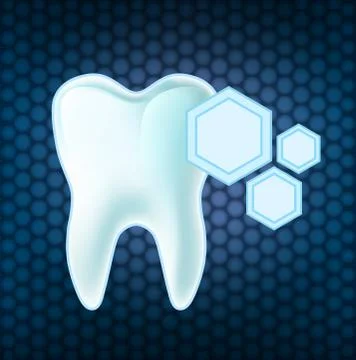 Concept teeth protection. Stock Illustration