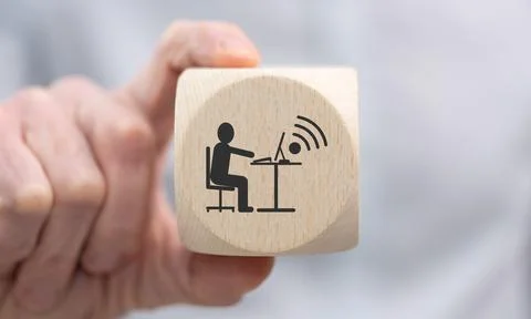 Concept of telecommuting Stock Photos