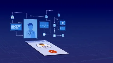 Concept of telemedicine Stock-Illustration