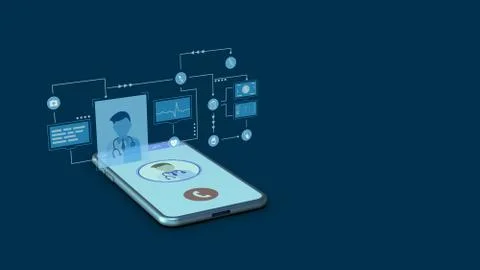 Concept of telemedicine Stock-Illustration