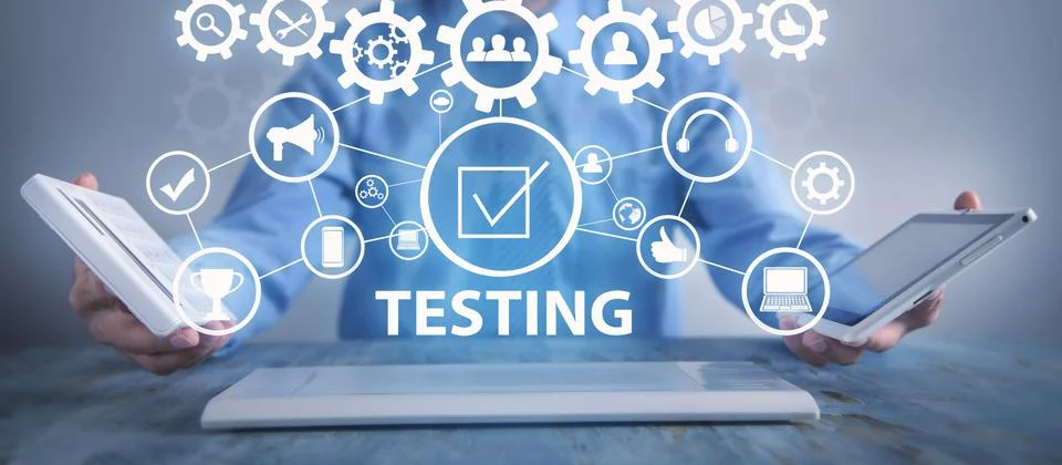 Concept of Testing. Technology. Internet and networking Stock Photos