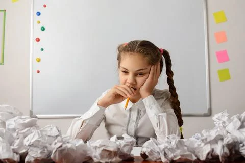 Concept of thinking hard Stock Photos