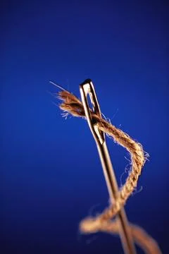 Concept, thread and needle 写真素材