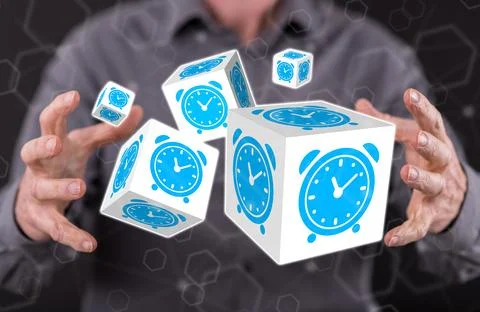 Concept of time management Stock Photos