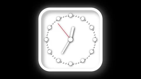 Concept of time passing fast shown with ticking clock. Visualizing fast tim.. Stock Footage 313422245