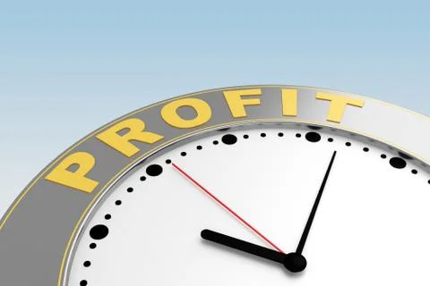 Concept time to profit Stock Illustration