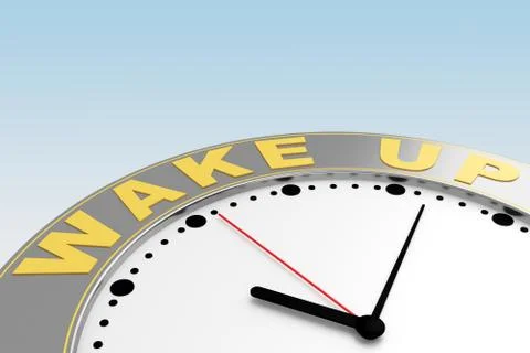 Concept time to wake up Stock Illustration