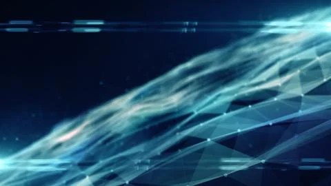 Concept title background for information technology network systems render Stock Illustration