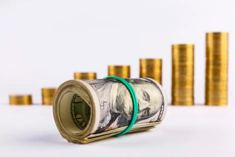 Concept trading on the stock exchange, visualization, stock market, currency  Foto stock