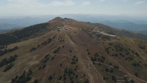 Concept of travel to Europe. Kopaonik Sky Resort Town in Summertime Stock Footage 297607222