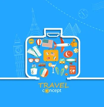 Concept of the travel Stock Illustration