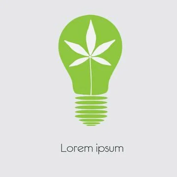 Concept  tree in light bulb symbol of renewable energy Stock Illustration