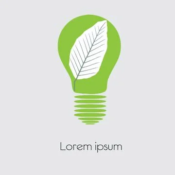 Concept  tree in light bulb symbol of renewable energy Stock Illustration
