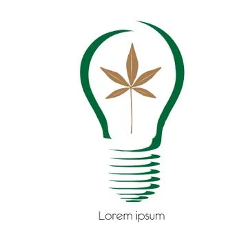 Concept  tree in light bulb symbol of renewable energy Illustrazione stock