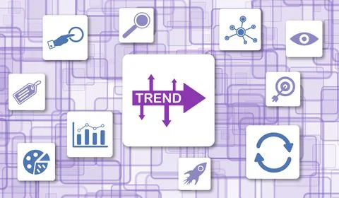 Concept of trends Stock-Illustration